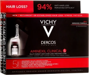 Vichy Засіб проти випадіння волосся комплексної дії для чоловіків Dercos Aminexil Clinical 5