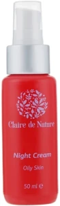 Claire de Nature Ночной крем для жирной кожи Night Cream For Oily Skin