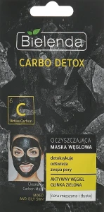 Bielenda Очищувальна маска для комбінованої шкіри Carbo Detox Cleansing Mask Mixed and Oily Skin