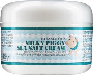 Elizavecca Солевой коллагеновый крем для лица Face Care Milky Piggy Sea Salt Cream