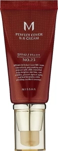 BB крем з ідеальним покриттям - Missha Perfect Cover BB Cream SPF42/PA++ Moisturized Complexion, 13 - Bright Beige, 50 мл