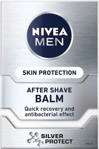 Nivea Бальзам после бритья антибактериальный "Серебряная защита" MEN Silver Protect After Shave Balm