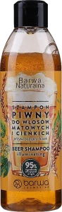 Barwa Шампунь пивний з комплексом вітамінів Natural Beer Shampoo With Vitamin Complex