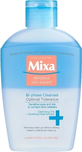 Mixa Двофазна рідина для зняття макіяжу з очей Optimal Tolerance Bi-Phase Cleanser