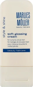 Крем-блеск для выпрямления волос - Marlies Moller Soft Glossing Cream, 100 мл