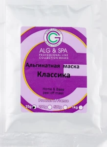 Альгінатна маска "Класика" - ALG & SPA Professional Line Collection Masks Home & Base Peel Off Mask, 25g