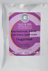 ALG & SPA Гидратная альгинатная маска для очень сухой и чувствительной кожи Professional Line Collection Masks Deep Hydration Peel Off Mask