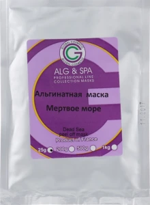 Альгинатная маска на основе грязи Мертвого моря - ALG & SPA Professional Line Collection Masks Dead Sea Peel Off Mask, 25g