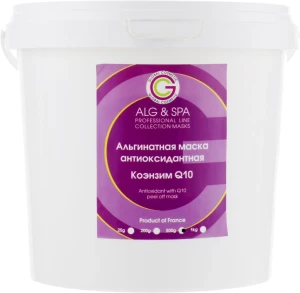 ALG & SPA Антиоксидантна альгінатна маска з коензимом Q10 Professional Line Collection Masks Antioxidant With Q10 Peel off Mask