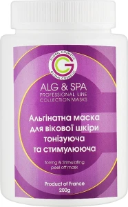 ALG & SPA Альгінатна маска "Тонізувальна і стимулювальна для вікової шкіри" Professional Line Collection Masks Tonic and Stimulating Peel off Mask