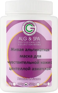 ALG & SPA Живая альгинатная маска для чувствительной кожи с центеллой азиатской Professional Line Collection Masks