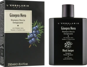 L’Erbolario Шампунь-гель для душа "Черный Можжевельник" Black Juniper Energising Shower Shampoo