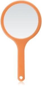 Titania Зеркало в раме с ручкой 28,5х14,5 см, оранжевое