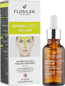 Floslek Нормализующий кислотный пилинг для жирной кожи Dermo Expert Anti Acne Acid Peeling