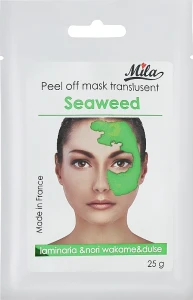 Mila Маска альгінатна напівпрозора порошкова "Комплекс водоростей" Translucent Peel Off Mask Seaweed