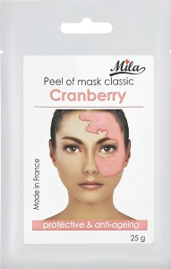 Mila Маска альгинатная классическая порошковая "Клюква" Mask Peel Off Cranberry Protective & Anti-Ageing