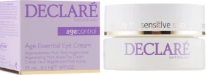 Declare Антивіковий крем для шкіри навколо очей на основі екстракту півонії Age Control Age Essential Eye Cream
