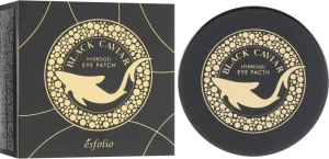 Esfolio Гідро-гелеві патчі з чорню ікрою під очі Black Caviar Hydrogel Eye Patch