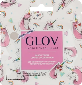 Glov Мини-рукавичка для снятия макияжа, слоновая кость Quick Treat Hydro Demaquillage