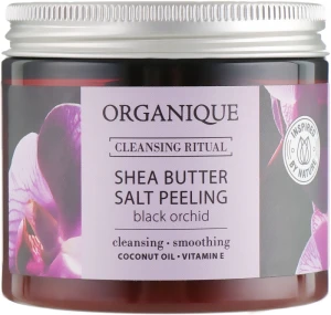 Organique Соляний пілінг "Чорна орхідея" Shea Butter Salt Peeling Black Orchid