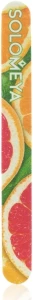 Solomeya Пилка для нігтів "Грейпфрутовий фреш", 180/220 грит Grapefruit Fresh Nail File