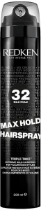 Redken Лак екстра-сильної фіксації з ефектом об'єму для укладки волосся Max Hold Hairspray