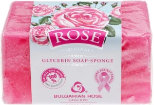 Bulgarian Rose Глицериновое мыло-губка BioFresh Rose Original