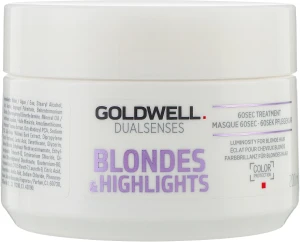 Маска для интенсивного ухода за 60 секунд - Goldwell Dualsenses Blondes&Highlights 60sec Mask, 200 мл