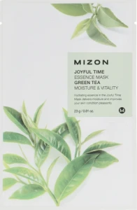 Mizon Тканевая маска для лица "Зеленый чай" Joyful Time Essence Mask