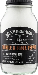 Scottish Fine Soaps Соль для ванн Men`s Grooming Thistle & Black Pepper Bath & Muscle Soak