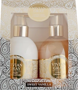 Vivian Gray Набор "Sweet Vanilla" Romance Luxury Beauty Set (h/lot/250ml + cr/soap/250ml)