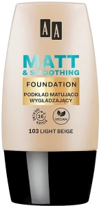 AA Cosmetics Matt Foundation Матувальний тональний крем
