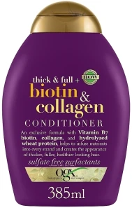 OGX Кондиціонер для позбавленого об'єму та тонкого волосся з біотином та колагеном Thick & Full Biotin & Collagen Conditioner