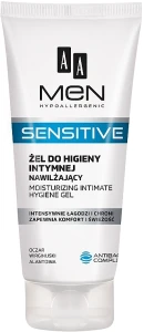 AA Зволожувальний гель для інтимної гігієни Cosmetics Men Sensitive Moisturizing Gel For Intimate Hygiene