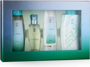Ajmal Raindrops Набір (edp/50ml + sh/gel/200ml + b/lot/100ml+ powder/100g)
