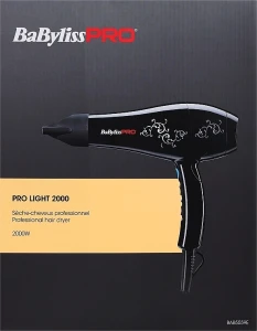 Babyliss PRO Фен для волосся 2000, чорний Light