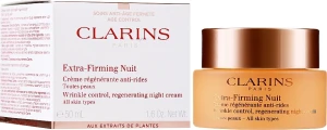 Нічний крем для всех типов кожи - Clarins Extra-Firming Night All Skin Types, 50ml