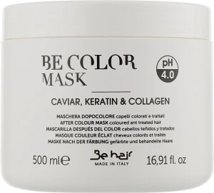 Be Hair Маска для фарбованого волосся, з ікрою та кератином Be Color Caviar, Keratin And Collagen Mask