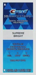 Crest Відбілювальні смужки для зубів, без коробки Supreme Bright Flex Fit Whitestrips