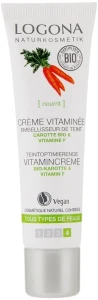 Logona Витаминный осветляющий крем с органической морковью и витамином F Facial Care Vitamin Cream Organic Carrot