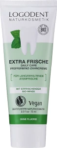 Logona Паста зубная освежающая с Мятой Daily Care Organic Peppermint toothpaste