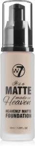 W7 Heavenly Matte Foundation Матовый тональный крем