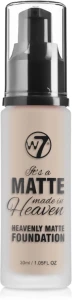 W7 Heavenly Matte Foundation Матовий тональний крем