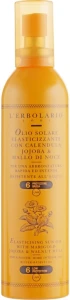 L’Erbolario Масло для загара SPF 6 Olio Solare Elasticizzante Con Calendula, Jojoba And Mallo di Noce