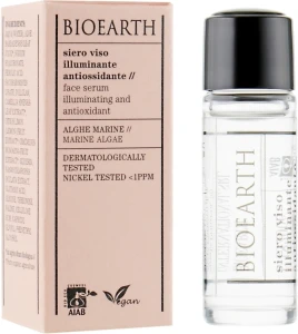 Bioearth Антивікова освітлювальна сировтка для обличчя Brightening & Antioxidant Serum