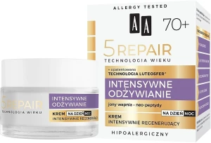 AA Інтенсивно відновлювальний крем для обличчя Cosmetics Age Technology 5 Repair Rich Day-Night Cream 70+