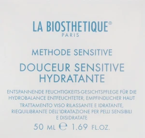 La Biosthetique Регенерирующий, увлажняющий крем для чувствительной, обезвоженной кожи Douceur Sensitive Hydratante Cream