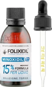 Лосьйон проти випадіння волосся з міноксидилом 15% для чоловіків - FOLIXIDIL Minoxidil 15%, 60 мл