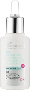 Bielenda Professional 40% салициловая кислота + азелаиновая кислота + миндальная кислота + молочная кислота Exfoliation Face Program Anti Acne Anti Shine 40% Salicylic Acid + Azelaic Acid + Mandelic Acid + Lactic Acid