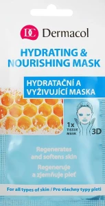 Dermacol Тканинна маска для обличчя 3D Hydrating And Nourishing Mask